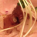 バルンバルン - 北海ダコのゆず胡椒マリネ(3種盛で880円)