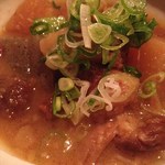 バルンバルン - 大根と牛肉のどて焼き(3種盛で880円)。とろとろー！