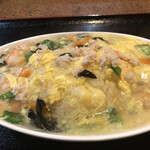 魚長飯店 - 海鮮スープ炒飯　980円