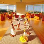 Michel Bras - デイナーの前にサロンでアペリティフを頂きます