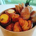 Michel Bras - 朝食のパンはバスケットにいっぱい