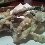 ん。 - 行者にんにくの天婦羅