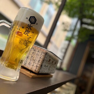 Draft beer, Kakuhai, Midori 380 yen from 16:00 to 18:30!! ︎