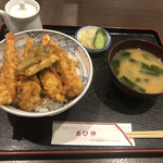 ゑび伴 - ジャンボ海老天丼1200円