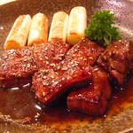 鉄板焼レストラン「仁」 - レバーステーキ