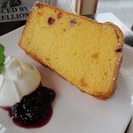 カフェ チョコッティー - セットのシフォンケーキ