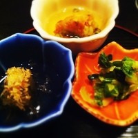 ながり鮨 - 付き出し三種