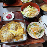 蕎麦処 丸花 - カツ丼＆冷や蕎麦(税込1000円)