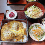 蕎麦処 丸花 - カツ丼＆冷や蕎麦(税込1000円)