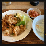 東京餃子軒 - ランチセットの鶏唐揚げ