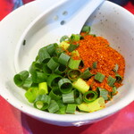 ラーメン二郎 - 待ってる間にカスタマイズ♪