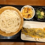 Marugame Seimen - 釜揚げうどん＆長茄子天ぷら