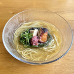 麺 㐂色 - 【限定】️梅生姜の冷やし煮干しそば