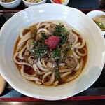 Enjoy Agano - 梅ジソ鶏汁ぶっかけうどん900円