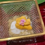 銀座 しのはら - スッポンの煮凝り　水タコ　雲丹　山芋