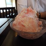 Enjoy Agano - 氷いちご300円+練乳50円・自家製イチゴジャム50円