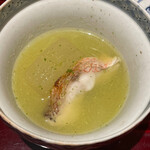 銀座 しのはら - 甘鯛　冬瓜　新銀杏のスリ流し