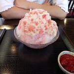 Enjoy Agano - 氷いちご300円+練乳50円・自家製イチゴジャム50円