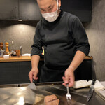 八重洲 steak & seafood 鉄板焼き 一心 - 丁寧な仕事