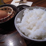 麺や而今 - 卵かけ御飯