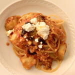 リストランテ アクアパッツァ - 揚げ茄子とリコッタチーズのトマトソース　スパゲッテーニ