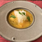 リストランテ アクアパッツァ - 本日のドルチェ（マンゴーのズッバ（スープ仕立て））