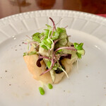 リストランテ アクアパッツァ - 温かい前菜（鱧のフリット）