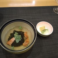 セサンパ - 箸休めの鮭茶漬け