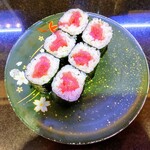 回し寿司 活 活美登利 - 〆は、鉄火巻き