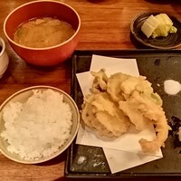 銀平 北新地店 - 「天ぷら定食」1320円