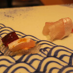 鮓 きずな - 鯛(明石) アマテガレイ(明石)