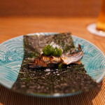 祇園 にし - 鮎の手巻き寿司