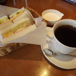 CAFE Cielo - サンドモーニング650円
