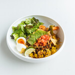 Pangaea Cafe & Bar - 大豆ミートを使用した『ソイミートタコライス』。お野菜たっぷりで、ヘルシーでお腹いっぱいになる、ビーガンメニューです！