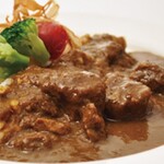 Hitachi beef curry with mini salad