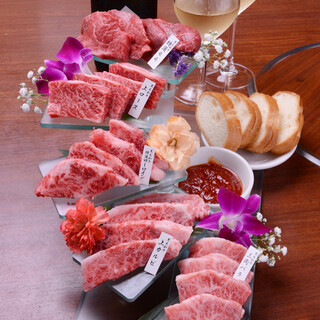 High quality Kuroge Wagyu beef at a safe price. Famous Grache Meat Stairs!