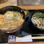 べん天うどん - カツ丼とミニうどんのセット（冷や）