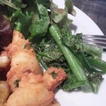 サルベージ - 芋と青野菜とイカ