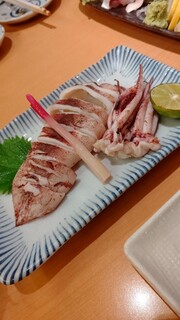 Hide zushi - ムギイカ塩焼き