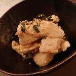 おばんざい菜の花 - 鶏皮の梅肉しそ和え