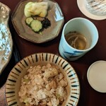 うかい竹亭 - 鱧ご飯、お漬物
