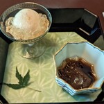 うかい竹亭 - ひやし蕨餅　手作りアイス