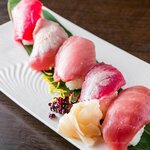5 pieces of bluefin tuna nigiri Sushi