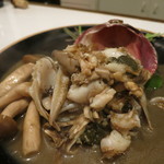 レンゲ - 25年3月　とり貝と茸の炒め