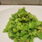 レンゲ - 25年3月　空豆と葱の炒め