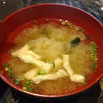 日本酒と創作小鉢料理 GOKURi - 本日の丼ぶり ＋ みそ汁付き