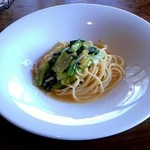 ランチパスタ（ネギと青菜のガーリックオイル)