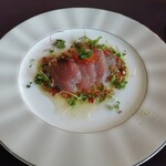 ホテル & リゾーツ 京都 宮津 - コシナガのカルパッチョ　海藻添え