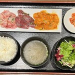 Yakiniku Nikuttoria - 3種盛り定食