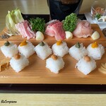 御食事処 なくい - 田子豚､田子牛､あべどりと肉寿司の舎利玉